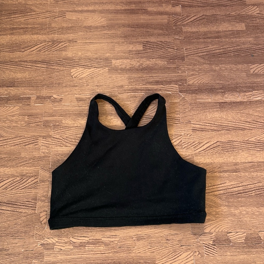 NORDSTROM BLACK KIDS SPORTS BRA SIZE SMALL (7/8)